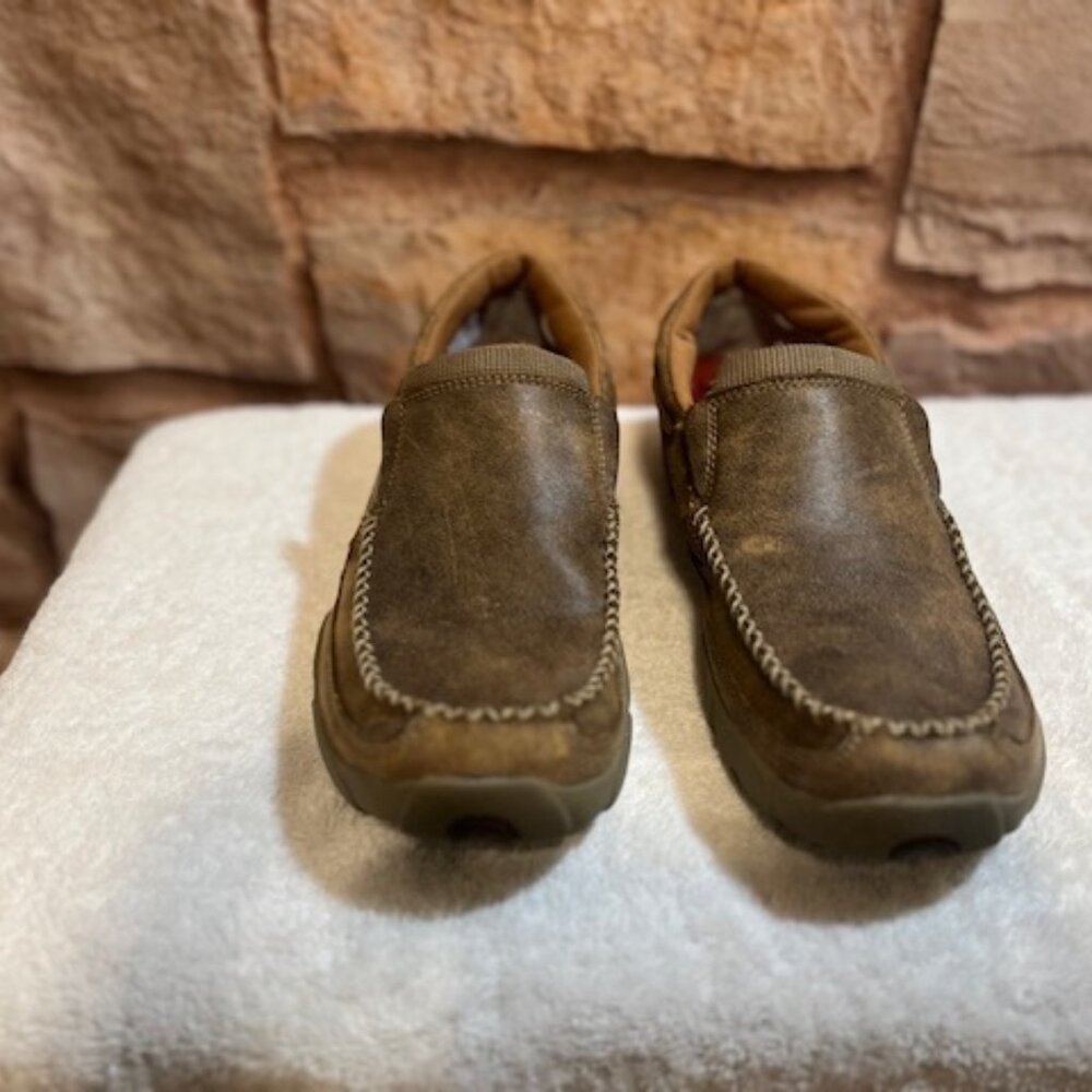 Twisted x driving mocs.